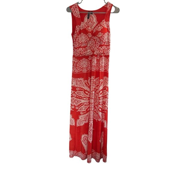 Milano Maxi Dress Small Burnt Orange Pumpkin Boho Fairycore Corset Babydoll - Picture 1 of 11